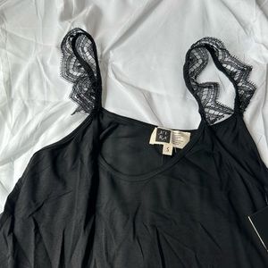 Super sweet Black swing mini dress or long top, Size S